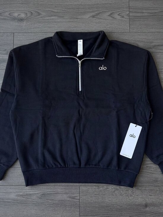ALO Yoga Tops - ALO Yoga Accolade Navy 1/4 Zip Pullover Sweatshirt | NWT